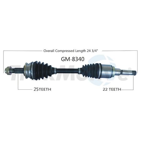 Surtrack Axle Cv Axle Shaft, Gm-8340 GM-8340